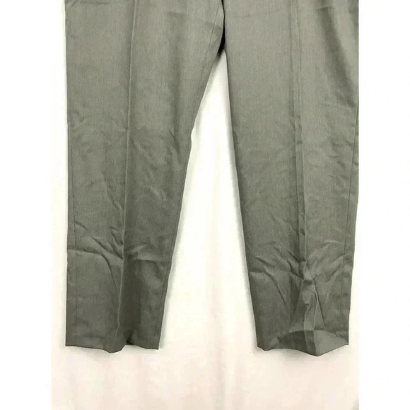 Perry Ellis Straight Dress Pants 42x32 Gray Flat Front NWT Flex Waistband - Picture 7 of 13